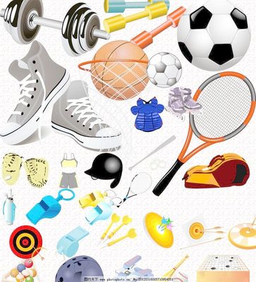 用品集圖片,棒球 飛鏢 卡通 籃球 溜冰鞋 頭盔 用品集素材下載-